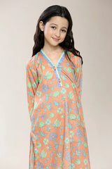 Printed Peach Girls 2PC