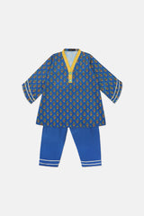 Printed Blue Girls 2PC