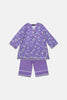 Printed Purple Girls 2PC