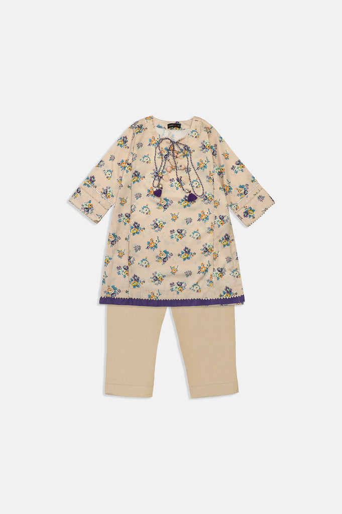 Printed Fawn Girls 2PC