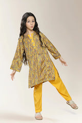 Printed Mustard Girls 2PC