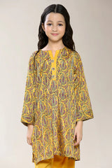 Printed Mustard Girls 2PC