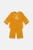 Embroidered Mustard Girls 2PC