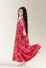 Printed Fushia Girls Kurti