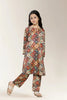 Printed Olive Girls 2PC
