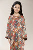 Printed Olive Girls 2PC