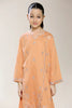 Embroidered Peach Girls 2PC