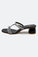 Black Ladies Formal Block Heel