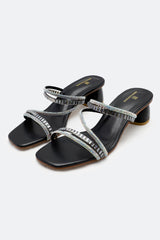 Black Ladies Formal Block Heel