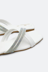White Ladies Casual Slippers