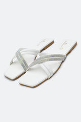 White Ladies Casual Slippers