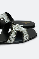 BLACK Ladies Casual Slippers