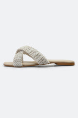 Cream Ladies Casual Slippers