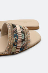 Peach Ladies Casual Slippers