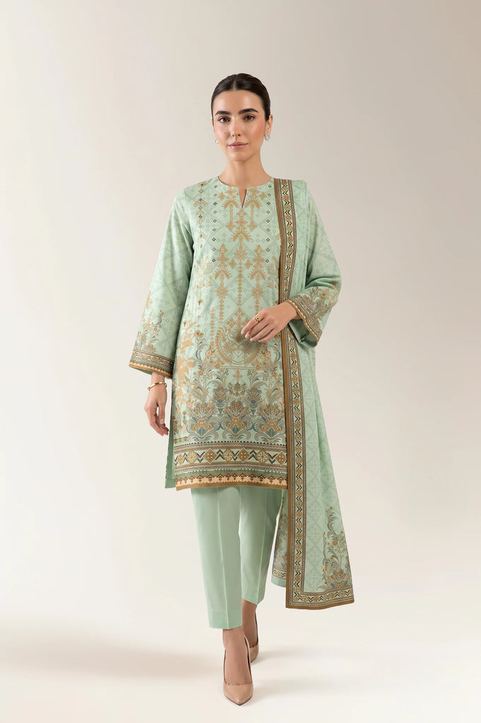 Printed Unstitched 3PC