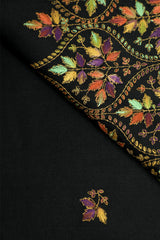Black Hand Embroidered Shawl