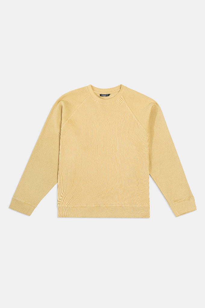 Knitted Fleece-Mustard Co-ord Set