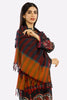 Women Crinkle Chiffon Maroon Dupatta from Sohaye