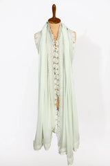 Sea Green Lace Dupatta