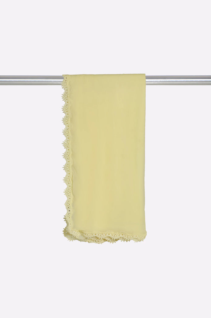 Yellow Lace Dupatta