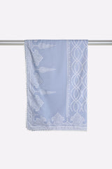 Women Ice Blue Chiffon Dupatta