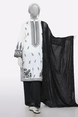 Black Plain Dupatta