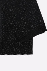 Black Plain Dupatta