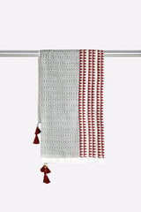 White Printed Dupatta
