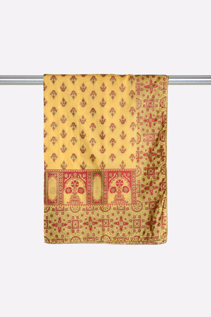Mustard Printed Dupatta