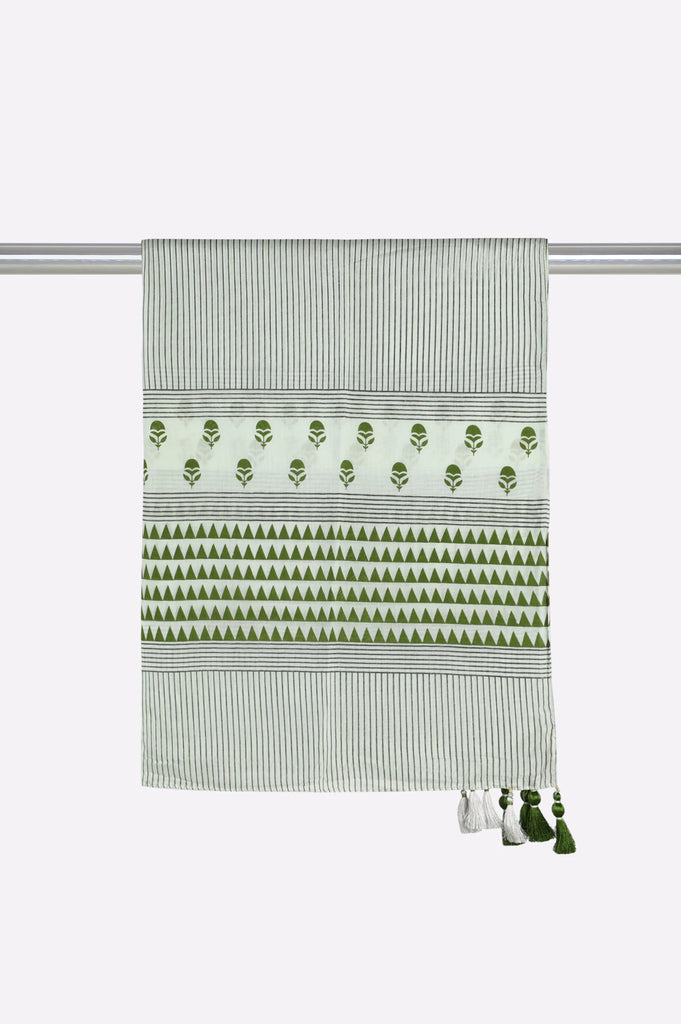 Light Green Printed Dupatta