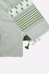 Light Green Printed Dupatta