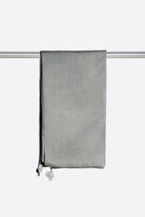 Grey Plain Dupatta