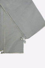 Grey Plain Dupatta
