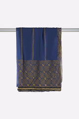 Blue Printed Dupatta