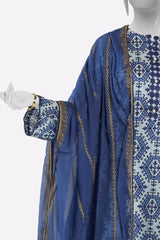 Blue Printed Dupatta