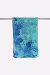 Blue Printed Dupatta