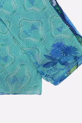 Blue Printed Dupatta