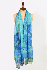 Blue Printed Dupatta