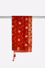 Rust Plain Dupatta