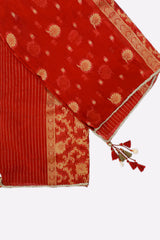 Rust Plain Dupatta
