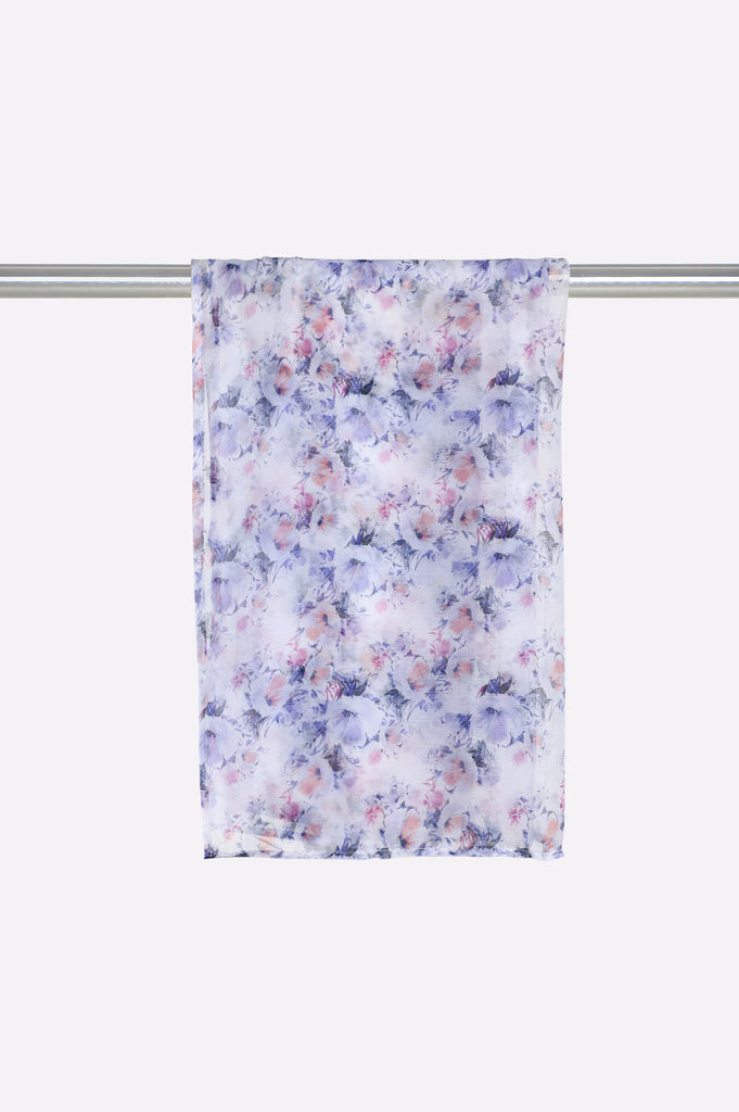 White Printed Dupatta