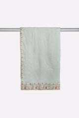 Beige Embroidered Dupatta