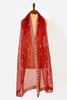 Red Embroidered Dupatta