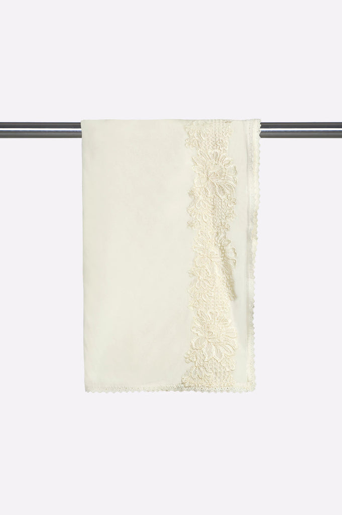 Off White Embroidered Dupatta