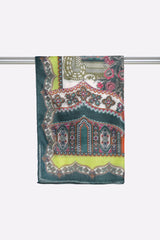 Green Printed Dupatta