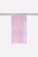White Block Printed Dupatta