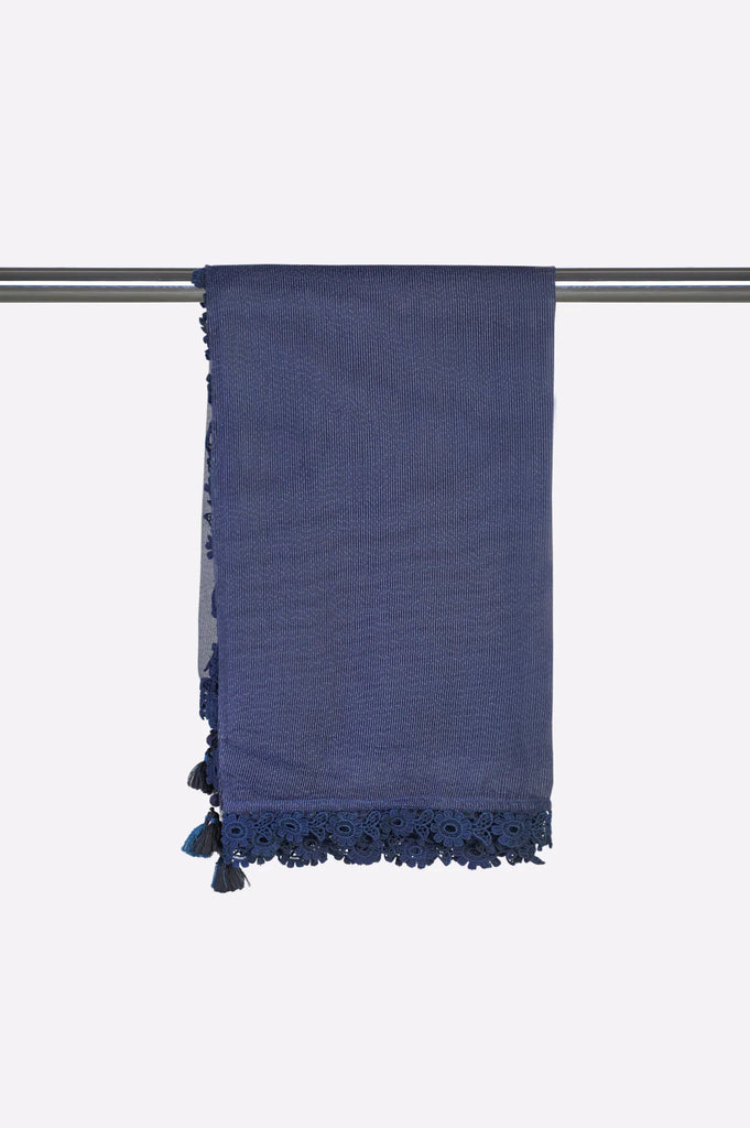 Blue Lace Dupatta