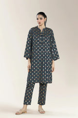 Printed Lawn-Charcoal 2PC