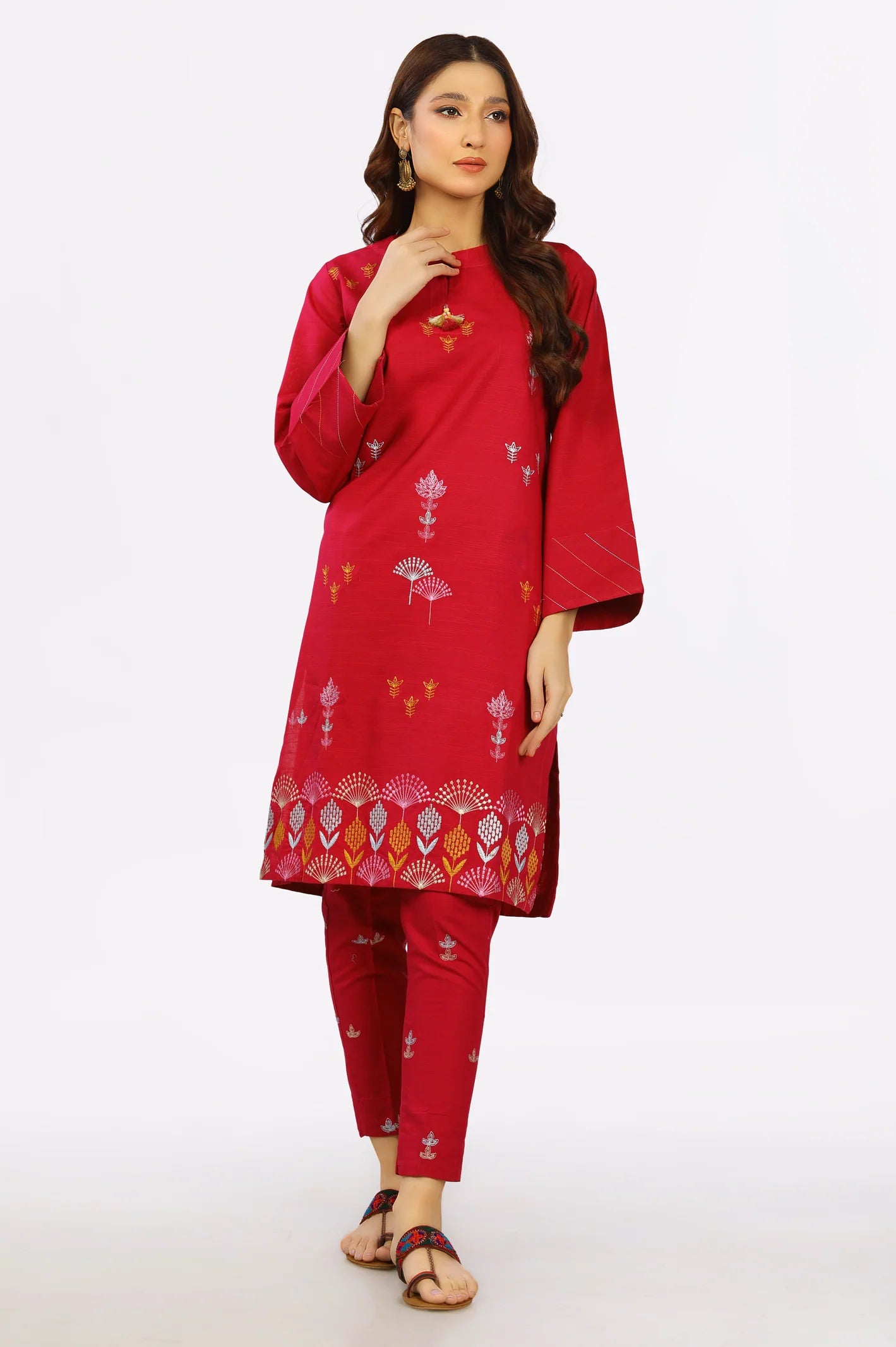 Khaddar Embroidered 2PC Suit From Sohaye By Diners