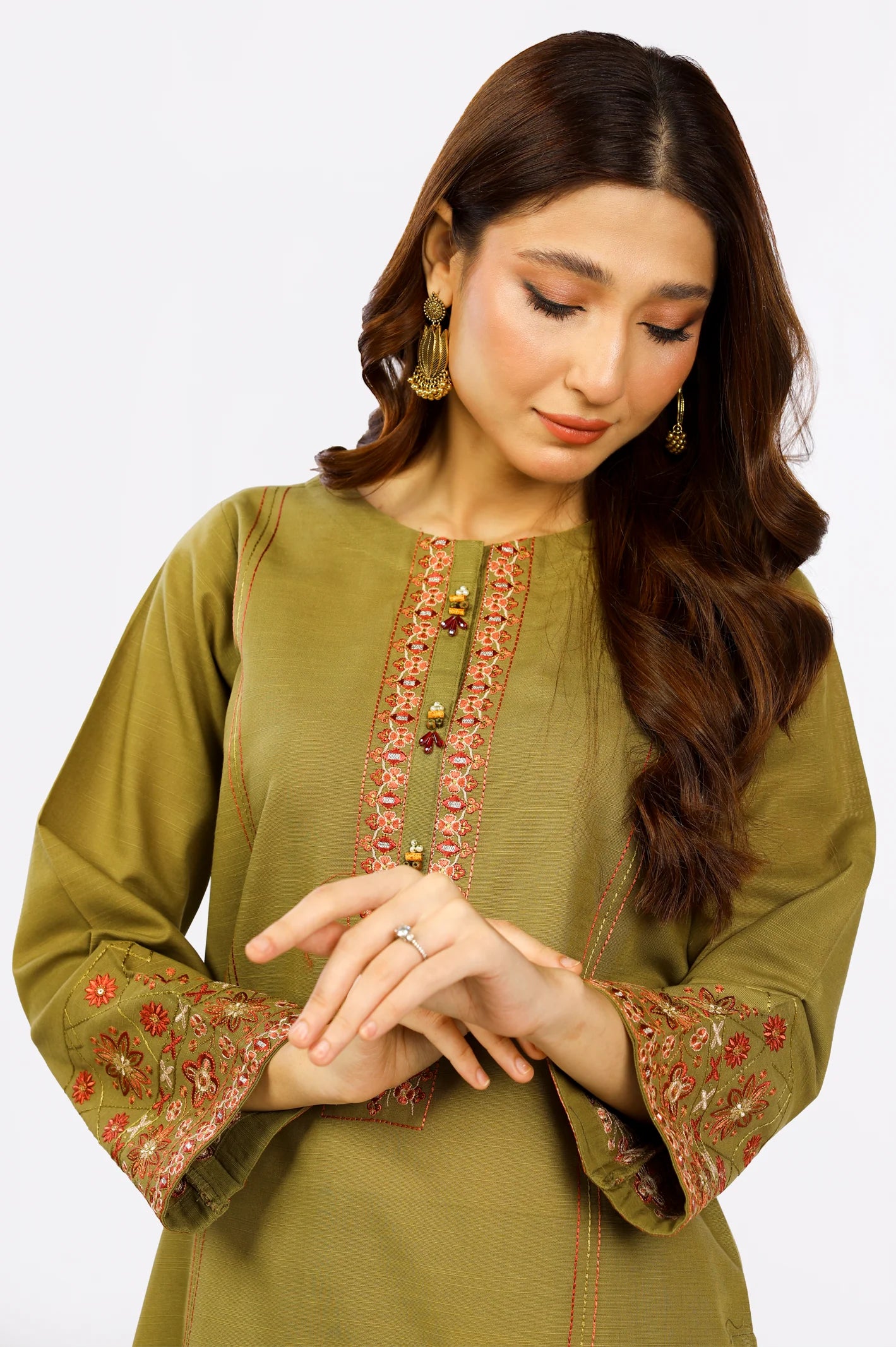 Khaddar Embroidered 2PC Suit From Sohaye By Diners